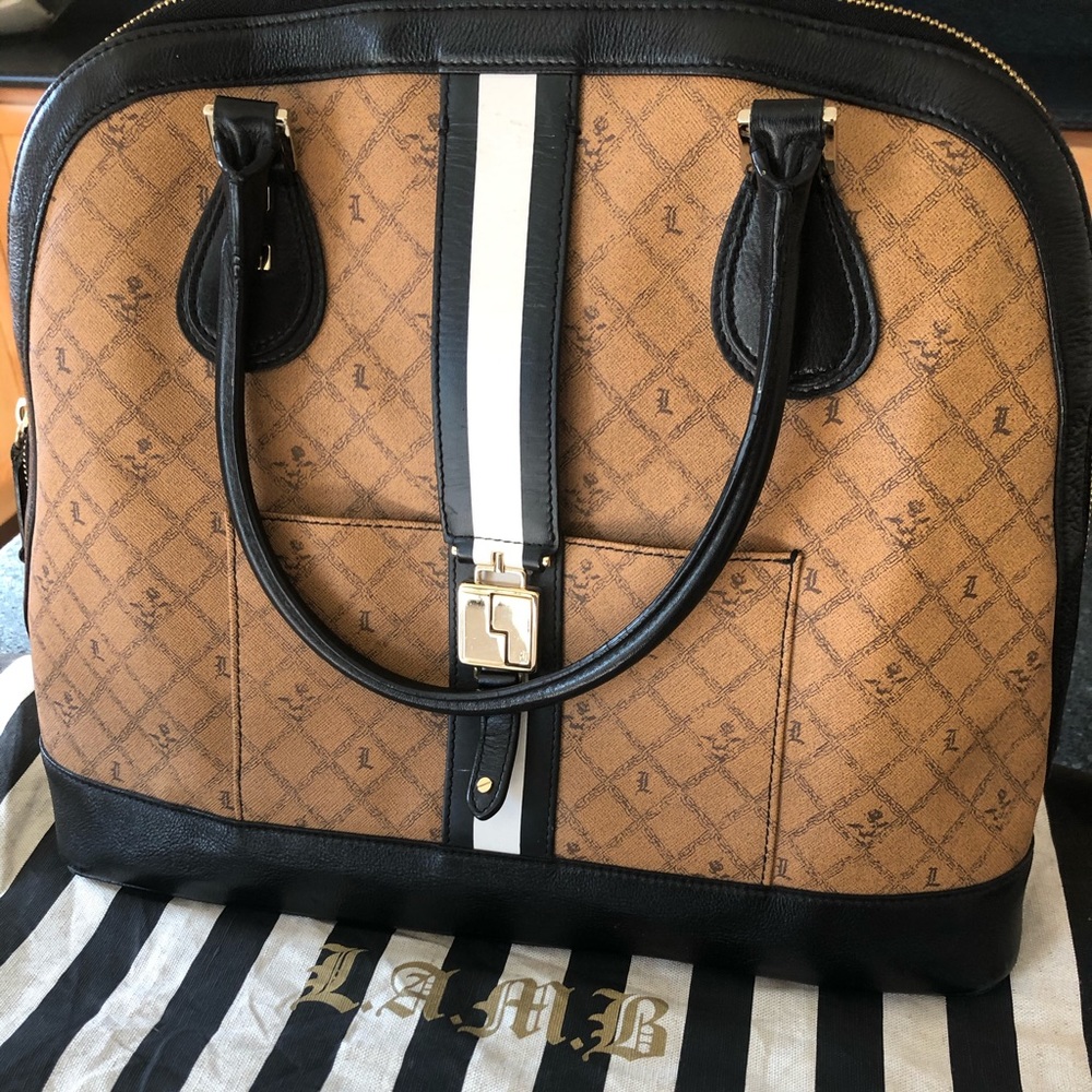 Authentic L.A.M.B Montego Saddle Bowler bag